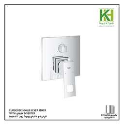 Show details for Grohe EUROCUBE SINGLE-LEVER MIXER WITH 3-WAY DIVERTER Picture of Grohe EUROCUBE SINGLE-LEVER MIXER WITH 3-WAY DIVERTER